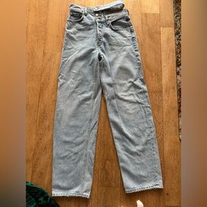 Agolde split waistband jeans